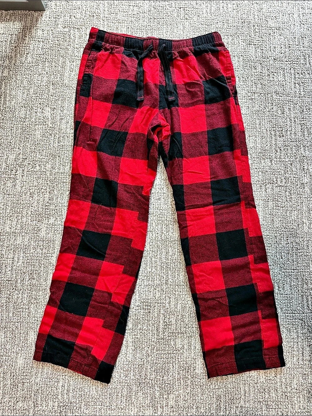 Old Navy Flannel Pajama Pants Red & Black Plaid Medium